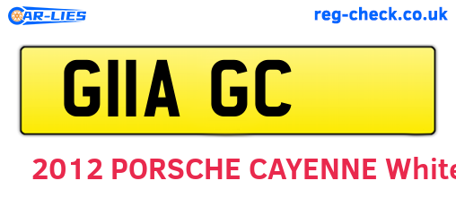 G11AGC are the vehicle registration plates.