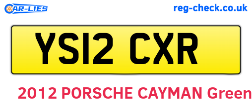 YS12CXR are the vehicle registration plates.