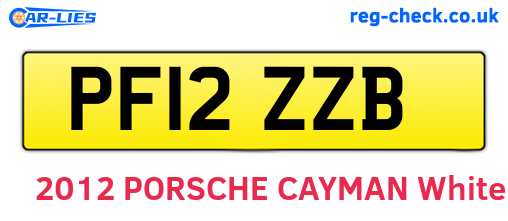 PF12ZZB are the vehicle registration plates.