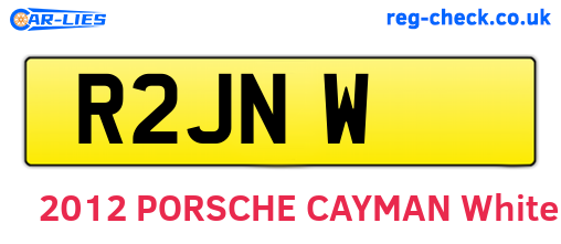 R2JNW are the vehicle registration plates.