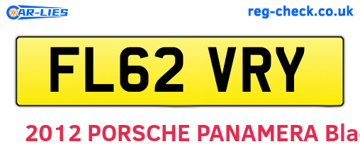 FL62VRY are the vehicle registration plates.