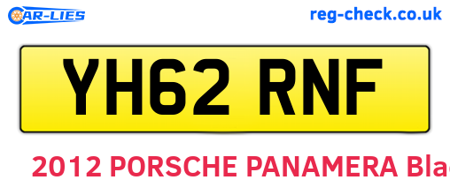 YH62RNF are the vehicle registration plates.