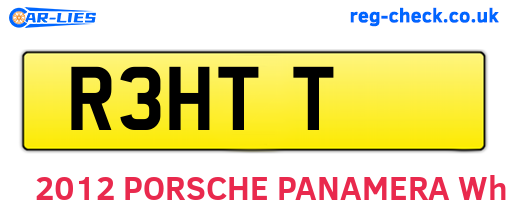 R3HTT are the vehicle registration plates.