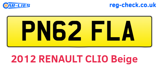 PN62FLA are the vehicle registration plates.