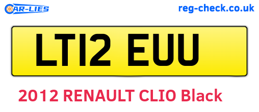 LT12EUU are the vehicle registration plates.