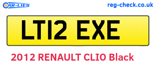 LT12EXE are the vehicle registration plates.
