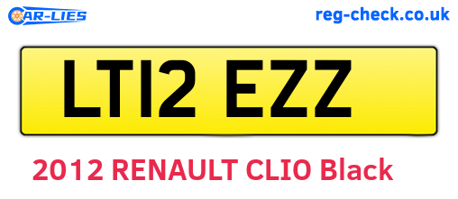 LT12EZZ are the vehicle registration plates.
