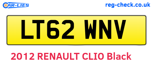 LT62WNV are the vehicle registration plates.
