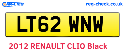 LT62WNW are the vehicle registration plates.