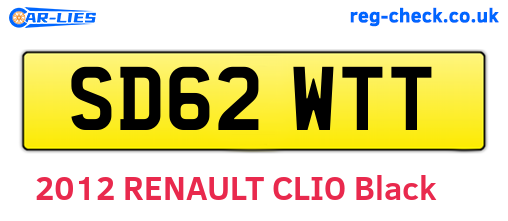 SD62WTT are the vehicle registration plates.