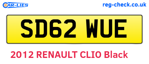 SD62WUE are the vehicle registration plates.