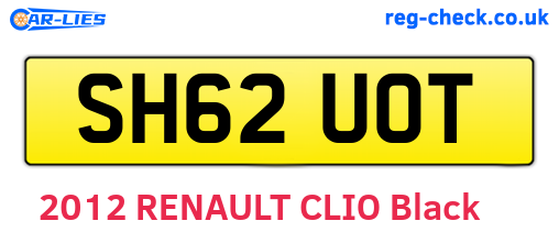 SH62UOT are the vehicle registration plates.