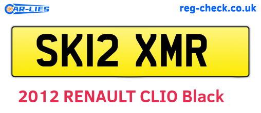 SK12XMR are the vehicle registration plates.