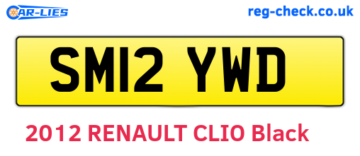 SM12YWD are the vehicle registration plates.