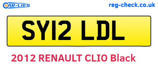 SY12LDL are the vehicle registration plates.