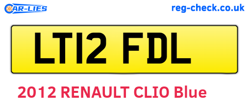 LT12FDL are the vehicle registration plates.