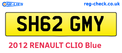 SH62GMY are the vehicle registration plates.