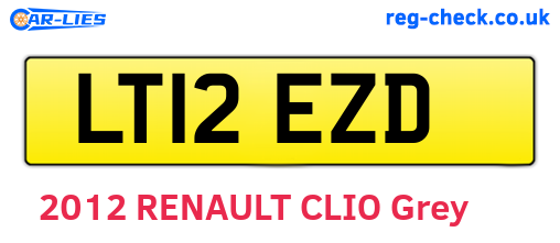 LT12EZD are the vehicle registration plates.