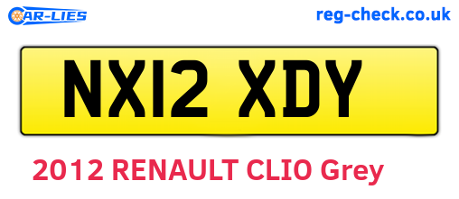 NX12XDY are the vehicle registration plates.