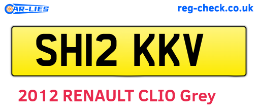 SH12KKV are the vehicle registration plates.
