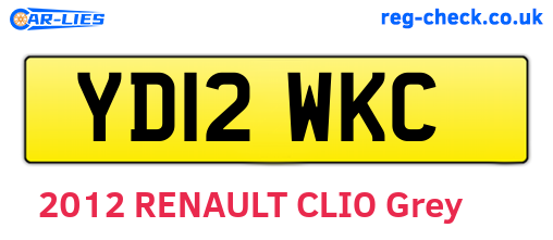 YD12WKC are the vehicle registration plates.