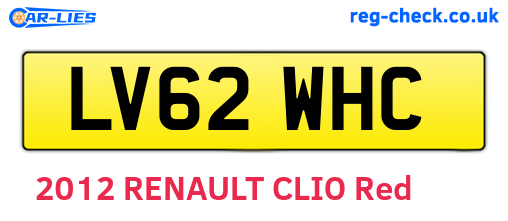 LV62WHC are the vehicle registration plates.