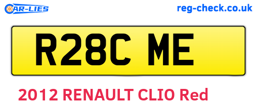 R28CME are the vehicle registration plates.