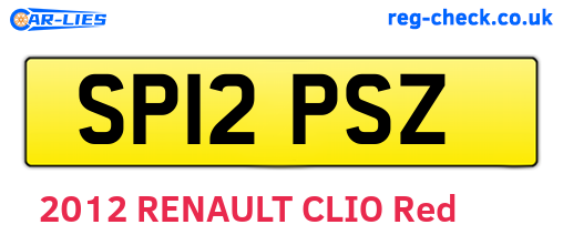 SP12PSZ are the vehicle registration plates.