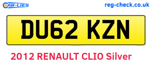 DU62KZN are the vehicle registration plates.