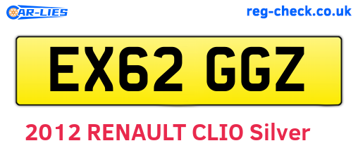 EX62GGZ are the vehicle registration plates.