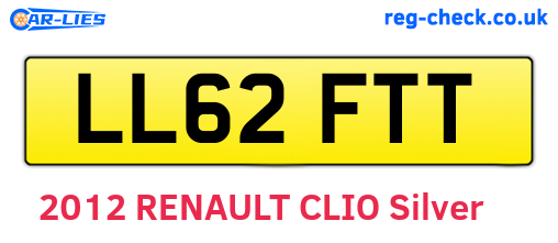 LL62FTT are the vehicle registration plates.