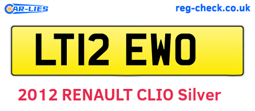 LT12EWO are the vehicle registration plates.