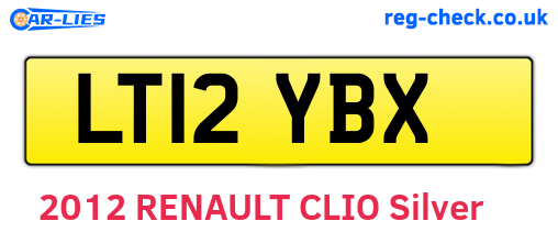 LT12YBX are the vehicle registration plates.