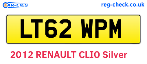 LT62WPM are the vehicle registration plates.