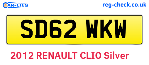 SD62WKW are the vehicle registration plates.