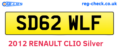SD62WLF are the vehicle registration plates.