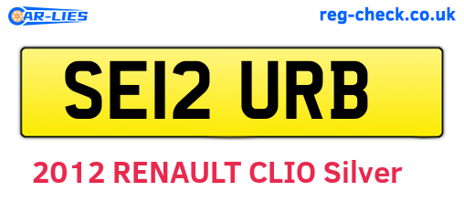 SE12URB are the vehicle registration plates.