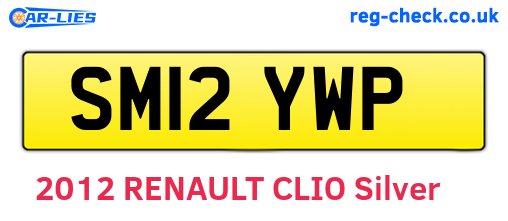 SM12YWP are the vehicle registration plates.