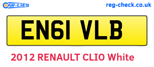 EN61VLB are the vehicle registration plates.