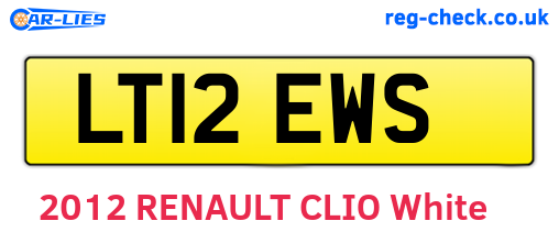 LT12EWS are the vehicle registration plates.