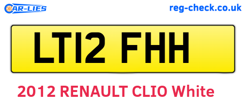 LT12FHH are the vehicle registration plates.