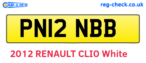PN12NBB are the vehicle registration plates.