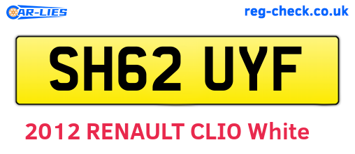 SH62UYF are the vehicle registration plates.