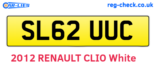 SL62UUC are the vehicle registration plates.