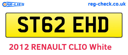ST62EHD are the vehicle registration plates.