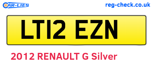 LT12EZN are the vehicle registration plates.