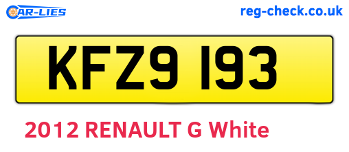 KFZ9193 are the vehicle registration plates.