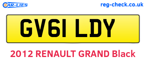 GV61LDY are the vehicle registration plates.