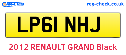 LP61NHJ are the vehicle registration plates.