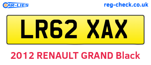 LR62XAX are the vehicle registration plates.